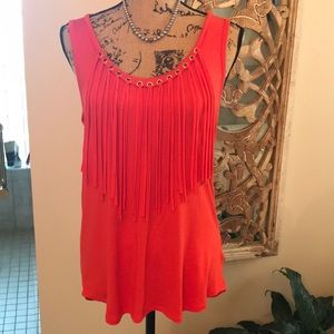 Michael Kors orange sleeveless top